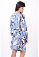 Dress Vero Moda Curve Vmcbrita Berta Short Wrap Chocolate Fondant Berta